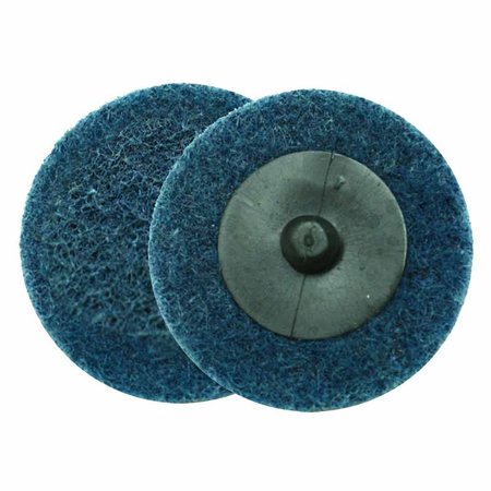 SUPERIOR PADS AND ABRASIVES 2 Inch ROLL-ON/ROLL-OFF Style Surface Conditioning Sanding Disc (Blue / Fine) SD2F